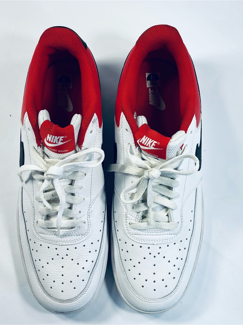 Nike Court Vision Low White University Red # DH0851-100 Men’s Size :12 Sneakers - Picture 5 of 15